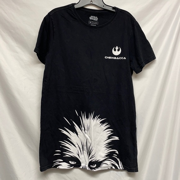 Star Wars Chewbacca Black White Shirt Size M